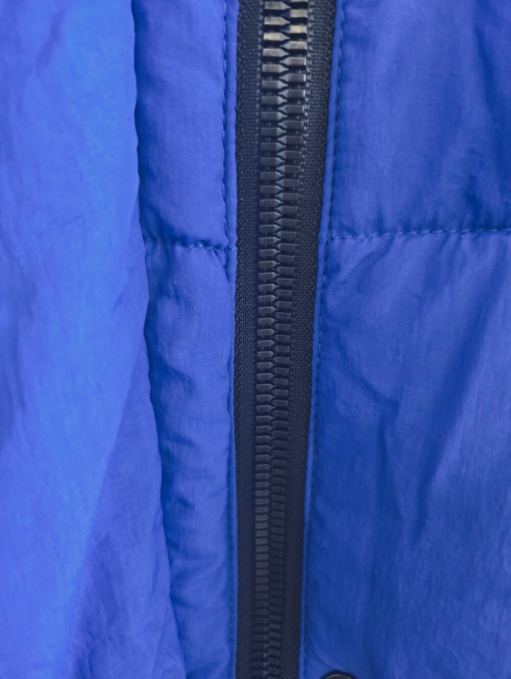 Womans Cobalt Blue Quilted Puffer Jacket - Bright Blue Small - Picture 7 of 9